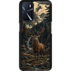 Coque OPPO A16s - Linocut Cerf