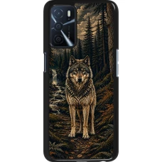 Coque OPPO A16s - Linocut Loup