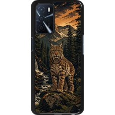 Coque OPPO A16s - Linocut Lynx