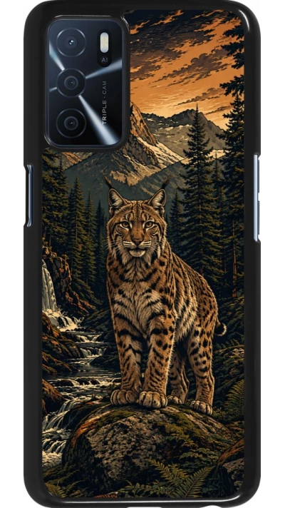 Coque OPPO A16s - Linocut Lynx