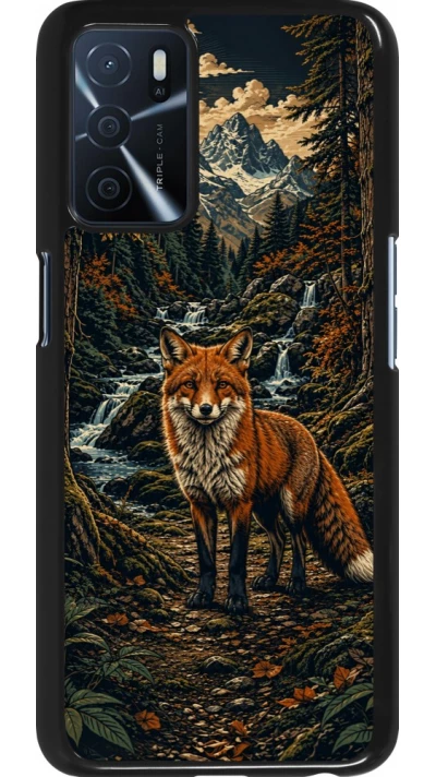 Coque OPPO A16s - Linocut Renard