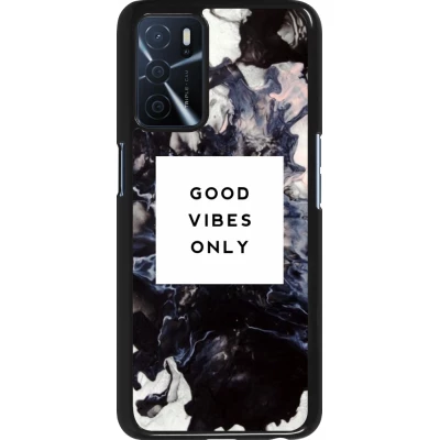 Coque Oppo A16s - Marble Good Vibes Only