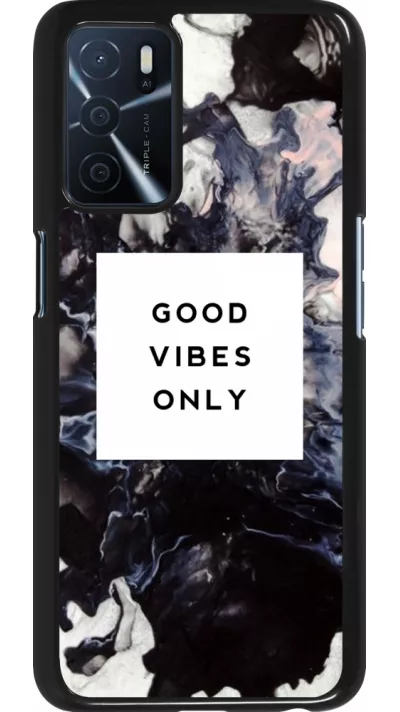Coque Oppo A16s - Marble Good Vibes Only