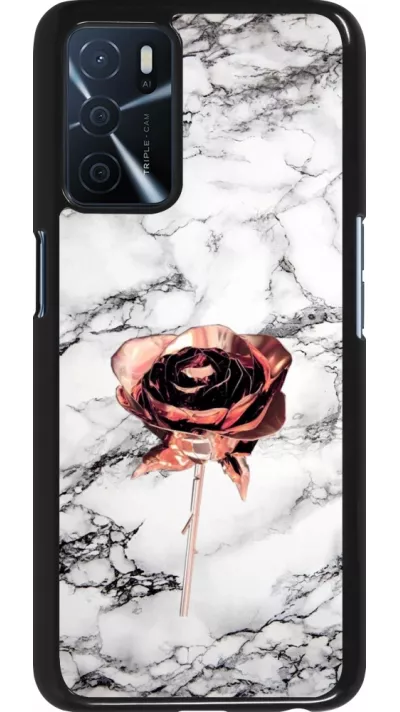 Coque Oppo A16s - Marble Rose Gold