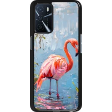 OPPO A16s Case Hülle - Paint Flamingo