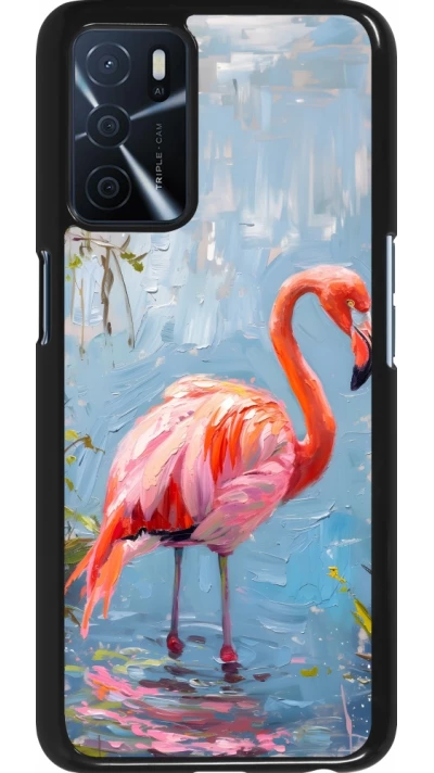 OPPO A16s Case Hülle - Paint Flamingo