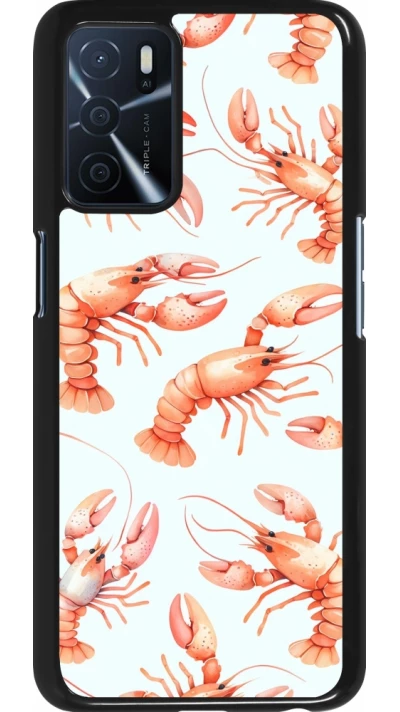 OPPO A16s Case Hülle - Muster von pastellfarbenen Hummern