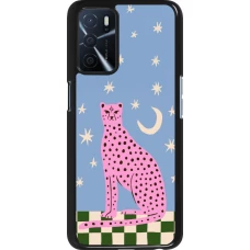 OPPO A16s Case Hülle - Pink leopard with stars 2026