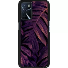 Coque Oppo A16s - Purple Light Leaves