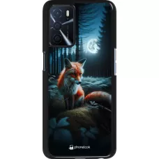 OPPO A16s Case Hülle - Fuchs Mond Wald