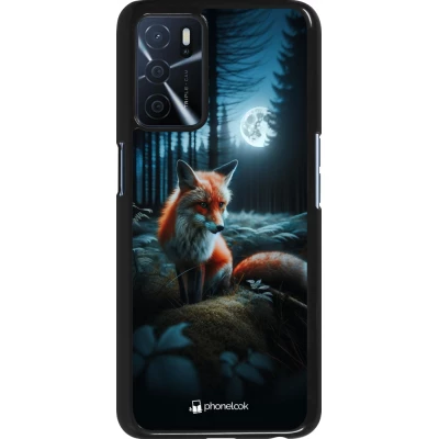 OPPO A16s Case Hülle - Fuchs Mond Wald