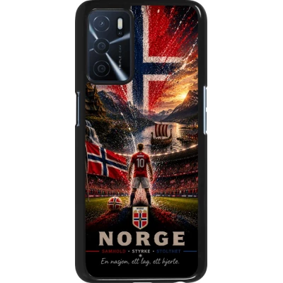 Coque OPPO A16s - Football Norvège splash 2026