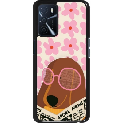Coque OPPO A16s - Dog with newspaper Spring 2026