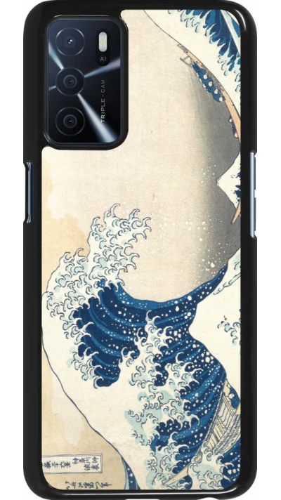Coque OPPO A16s - Tableau art - La Grande Vague de Kanagawa - Hokusai