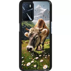 OPPO A16s Case Hülle - Kuh Berg Wallis