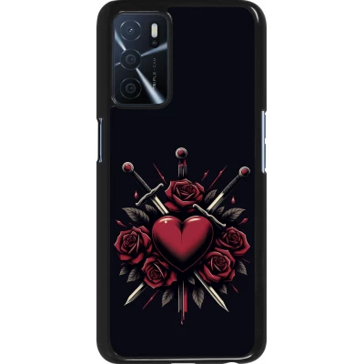 OPPO A16s Case Hülle - Valentine 2024 gothic love