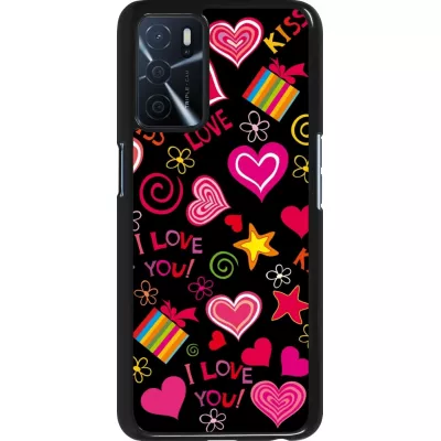 Oppo A16s Case Hülle - Valentine 2023 love symbols
