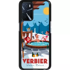 Oppo A16s Case Hülle - Verbier Mountain Jacuzzi