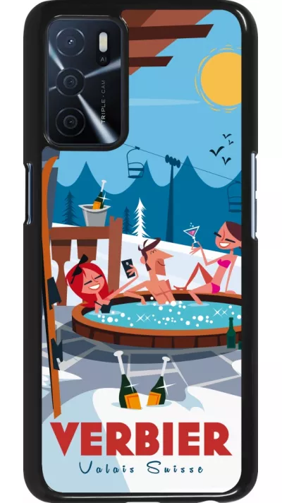 Oppo A16s Case Hülle - Verbier Mountain Jacuzzi