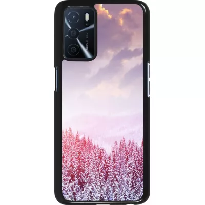 Oppo A16s Case Hülle - Winter 22 Pink Forest