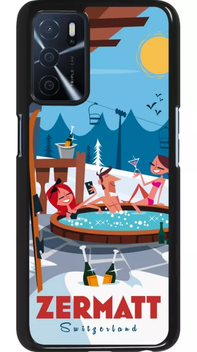 Oppo A16s Case Hülle - Zermatt Mountain Jacuzzi