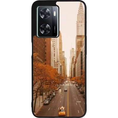 Coque OPPO A57 5G - Silicone rigide noir Autumn 2024 New York city