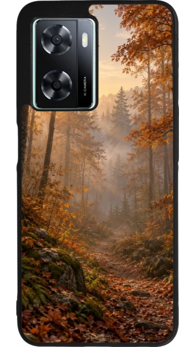 Coque OPPO A57 5G - Silicone rigide noir Autumn 26 Autumn walk