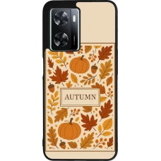 OPPO A57 5G Case Hülle - Silikon schwarz Autumn 26 Hello autumn