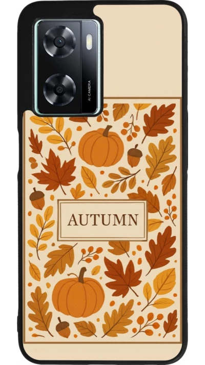 Coque OPPO A57 5G - Silicone rigide noir Autumn 26 Hello autumn