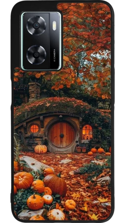 Coque OPPO A57 5G - Silicone rigide noir Autumn 26 Hobbit house