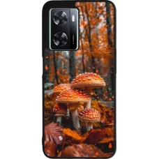 Coque OPPO A57 5G - Silicone rigide noir Autumn 26 Mushrooms in the woods