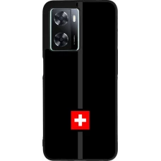 Coque OPPO A57 5G - Silicone rigide noir Canton CH noir
