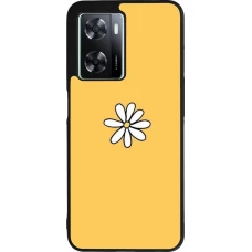 Coque OPPO A57 5G - Silicone rigide noir Easter 2023 daisy