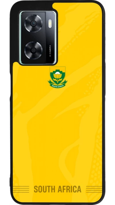 OPPO A57 5G Case Hülle - Silikon schwarz Südafrika 2026 personalisierbares Fussballtrikot