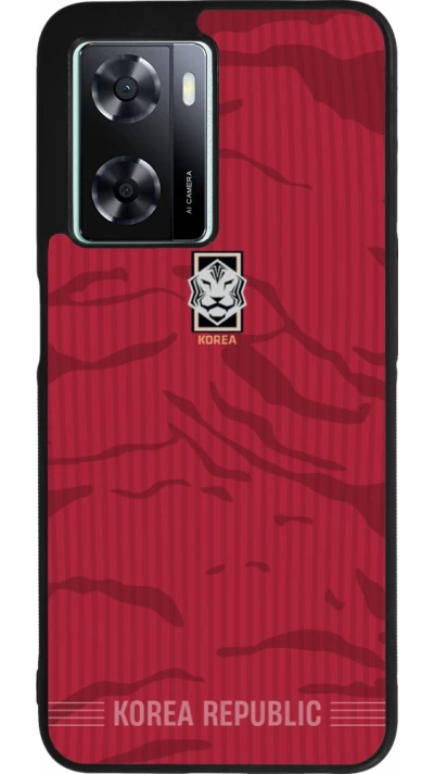 OPPO A57 5G Case Hülle - Silikon schwarz Südkorea 2026 personalisierbares Fussballtrikot