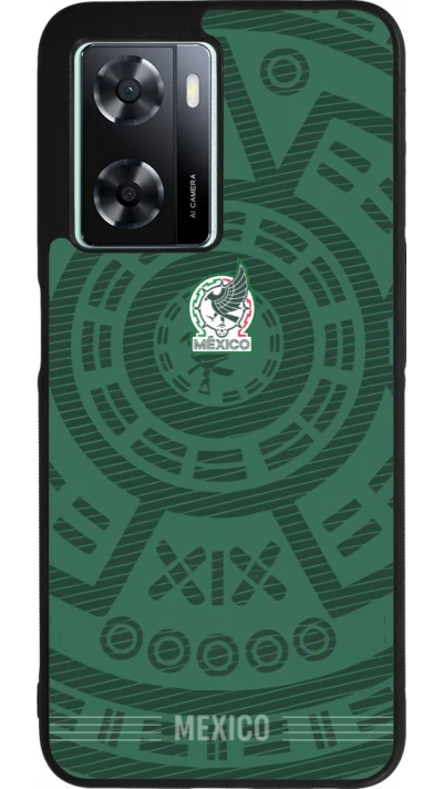 OPPO A57 5G Case Hülle - Silikon schwarz Mexiko 2026 personalisierbares Fussballtrikot