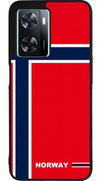 OPPO A57 5G Case Hülle - Silikon schwarz Norwegen 2026 personalisierbares Fussballtrikot