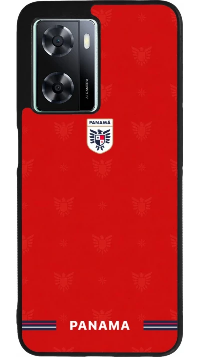 OPPO A57 5G Case Hülle - Silikon schwarz Panama 2026 personalisierbares Fussballtrikot
