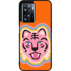 OPPO A57 5G Case Hülle - Silikon schwarz Lion colors 2026