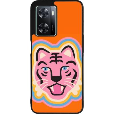 OPPO A57 5G Case Hülle - Silikon schwarz Lion colors 2026