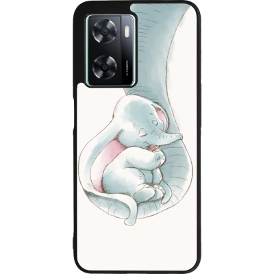 Coque OPPO A57 5G - Silicone rigide noir Mom 1903