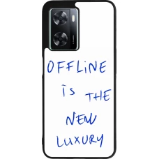 Coque OPPO A57 5G - Silicone rigide noir Offline is the new luxury
