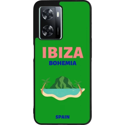 Coque OPPO A57 5G - Silicone rigide noir Pop Summer Destination Ibiza