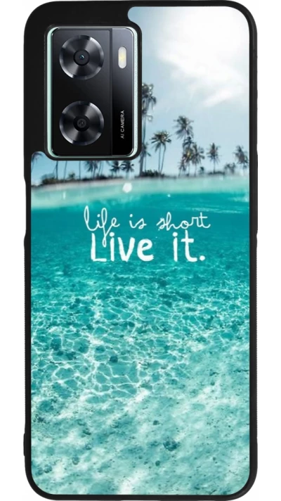 OPPO A57 5G Case Hülle - Silikon schwarz Summer 18 24