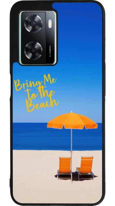 OPPO A57 5G Case Hülle - Silikon schwarz Summer 2025 Bring me to the beach
