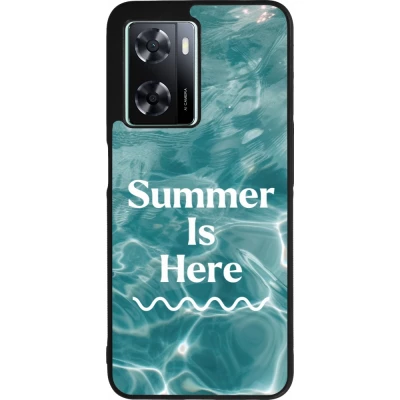 Coque OPPO A57 5G - Silicone rigide noir Summer 2025 Summer is here