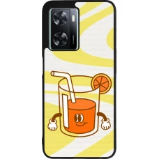 Coque OPPO A57 5G - Silicone rigide noir Summer drink 2026