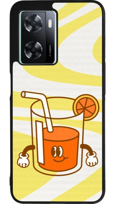 Coque OPPO A57 5G - Silicone rigide noir Summer drink 2026