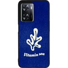 Coque OPPO A57 5G - Silicone rigide noir Vitamin sea Summer 2026