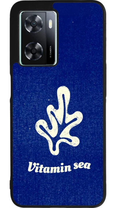 Coque OPPO A57 5G - Silicone rigide noir Vitamin sea Summer 2026